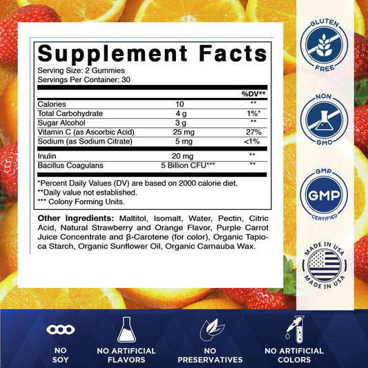 Vitamatic Pre & Probiotic Gummies | 60 Gummies