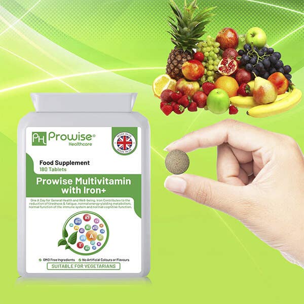 Multivitamin & Iron 180 Tablets (6 Months Dose) Immune Suppo