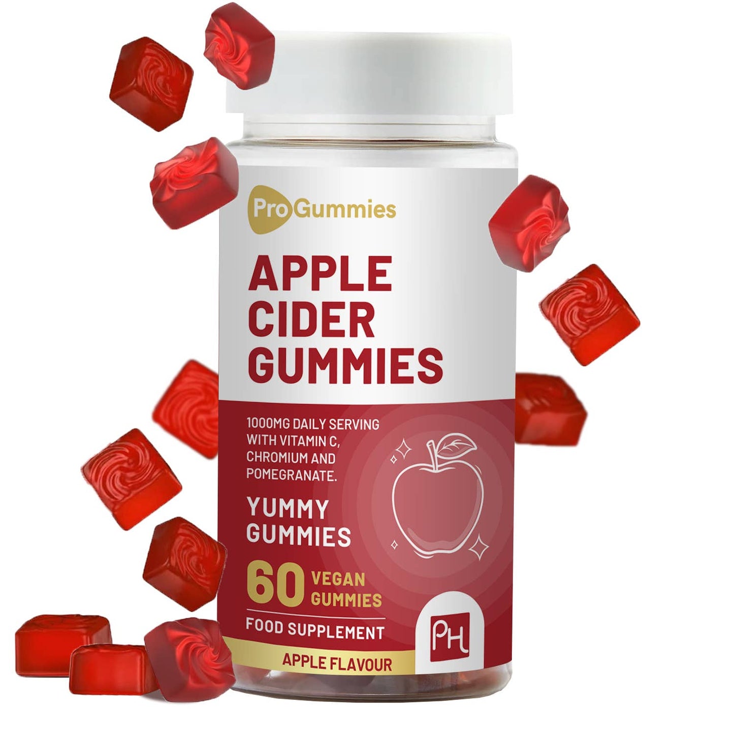 Vegan Apple Cider Vinegar Gummies | High Strength 1000mg