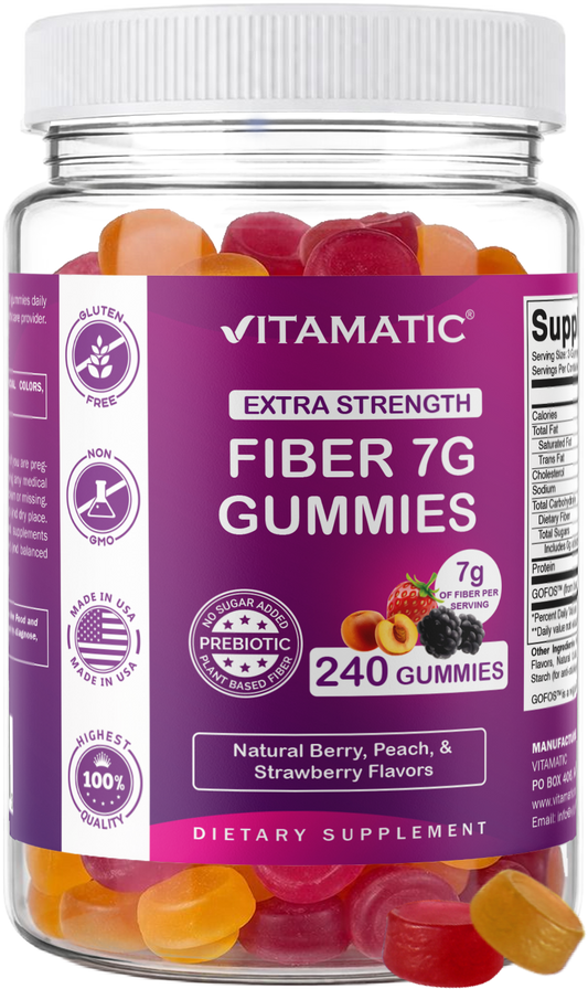 Vitamatic Prebiotic Fibre Gummies 7g | 240 Gummies