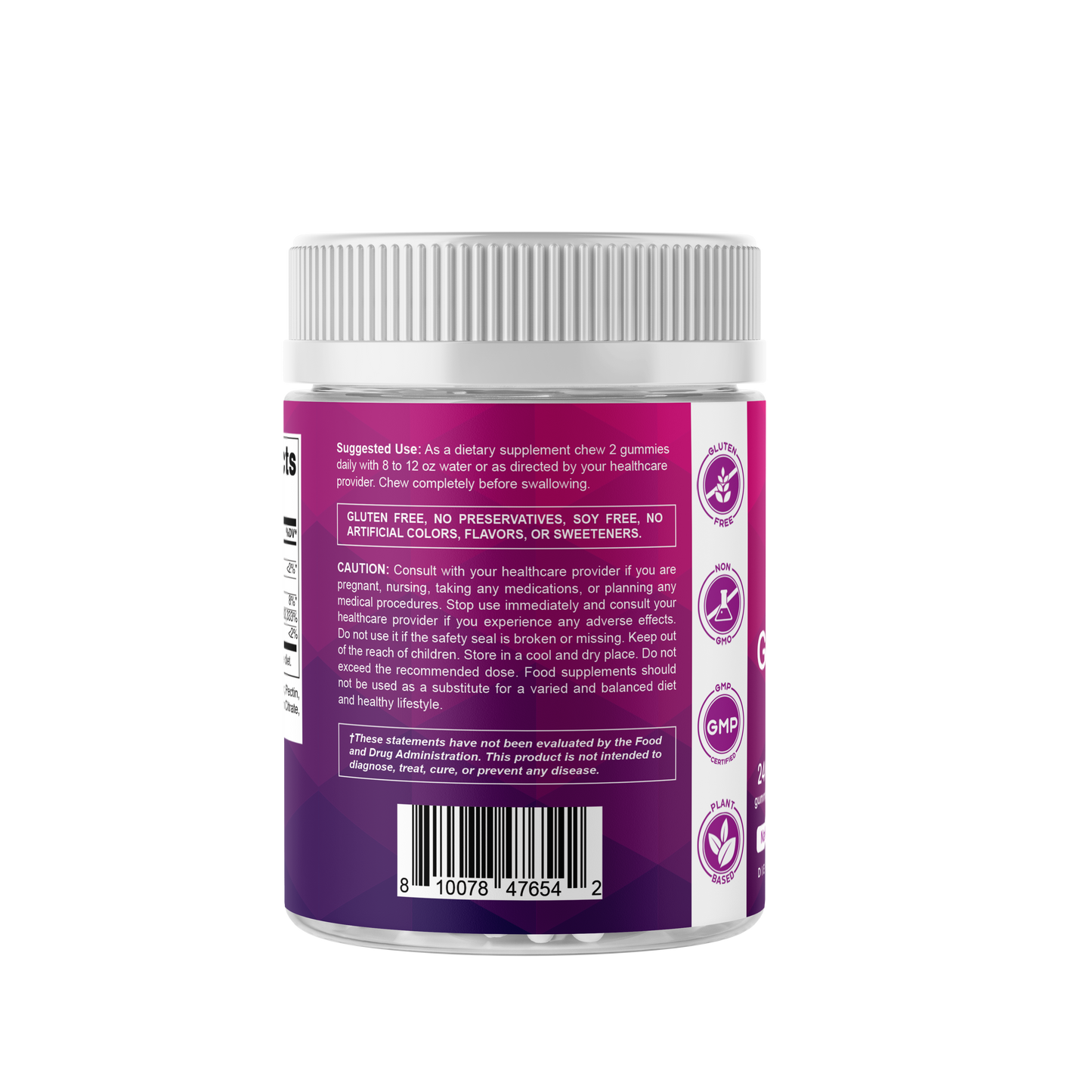 Vitamatic Biotin Gummies 10,000 mcg- 240 Vegan Gummies