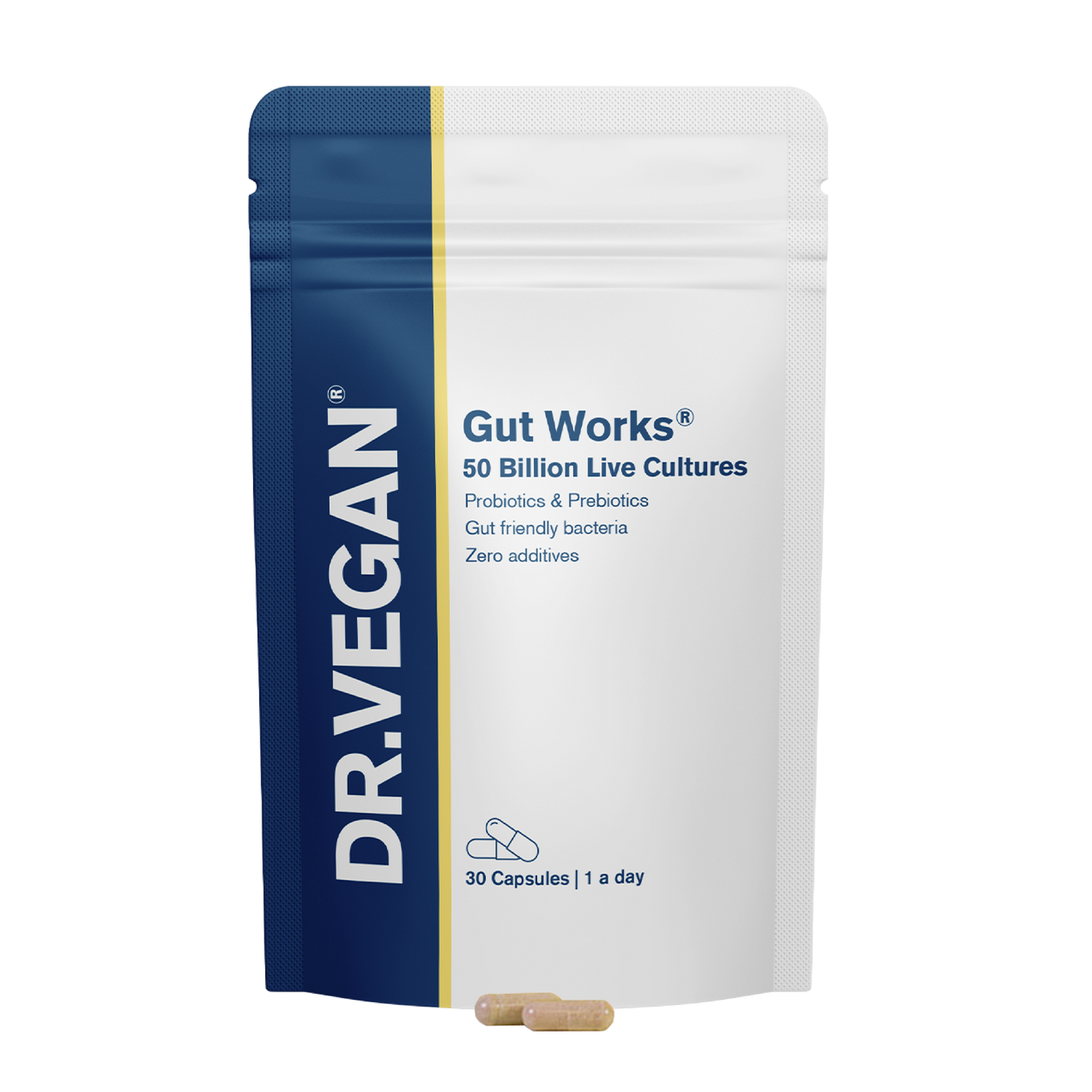 Gut Works® | 30 Capsules | Pre & Probiotic | 50 Billion CFU