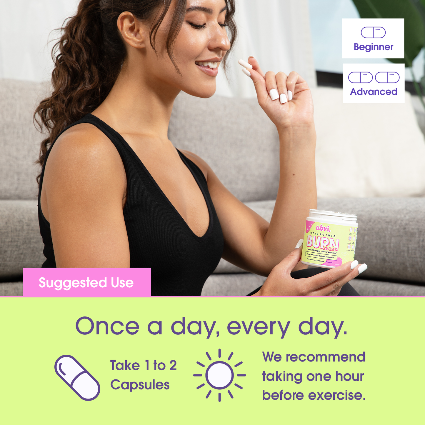 Obvi Burn Sweat - Collagenic Fat Burn & Energy Boost