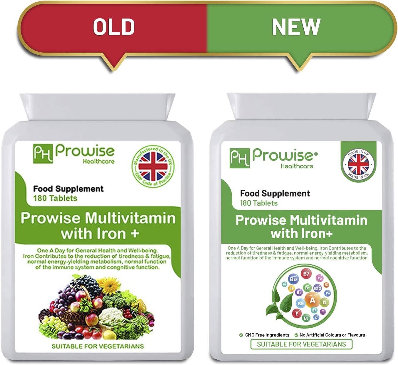 Multivitamin & Iron 180 Tablets (6 Months Dose) Immune Suppo